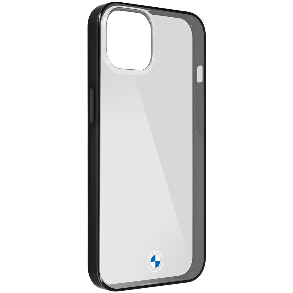 Cover Bmw Iphone 13 Mini Retro Trasparente Bordo Morbido Nero - Foto 2