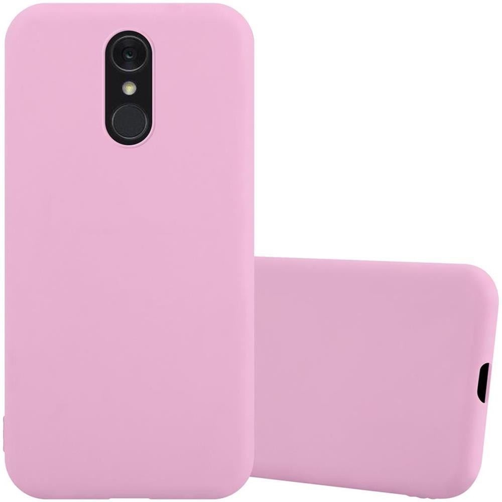 Custodia Compatibile Con Lg Q7 In Candy Rosa - Coperchio Protettivo In Silicone Tpu Flessibile - Foto 1