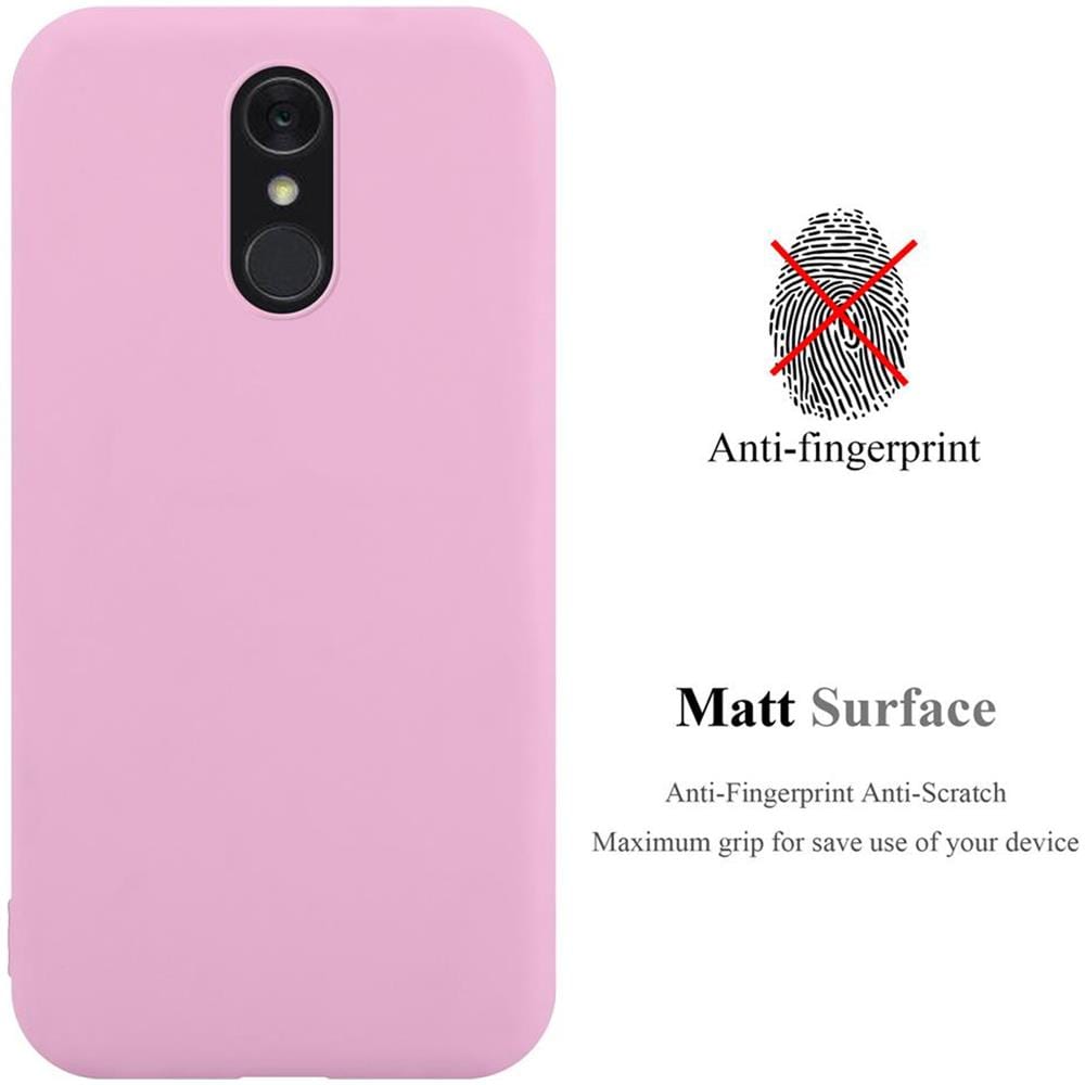 Custodia Compatibile Con Lg Q7 In Candy Rosa - Coperchio Protettivo In Silicone Tpu Flessibile - Foto 2