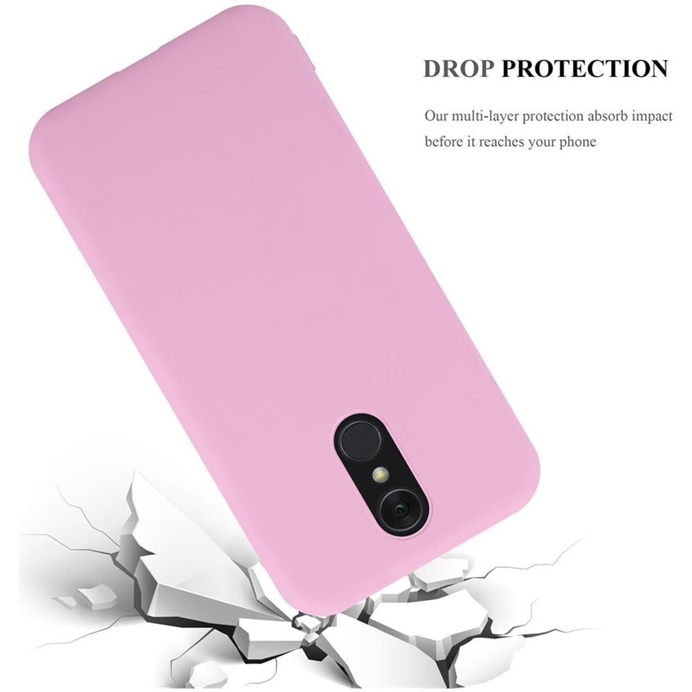 Custodia Compatibile Con Lg Q7 In Candy Rosa - Coperchio Protettivo In Silicone Tpu Flessibile - Foto 8