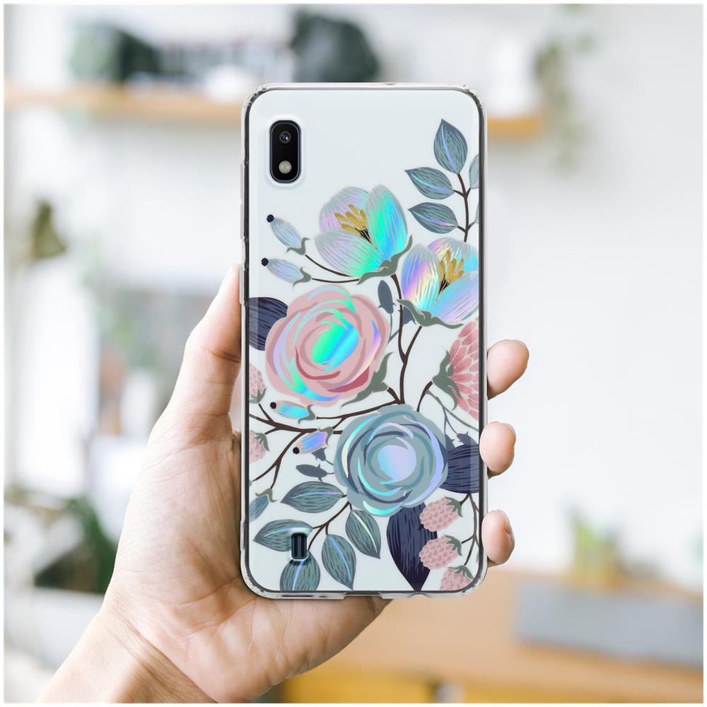 Custodia Compatibile Con Samsung Galaxy A10 / M10 Con Peonie Fiori - Coperchio Protettivo In Silicone Tpu Con Motivo Floreale - Foto 7