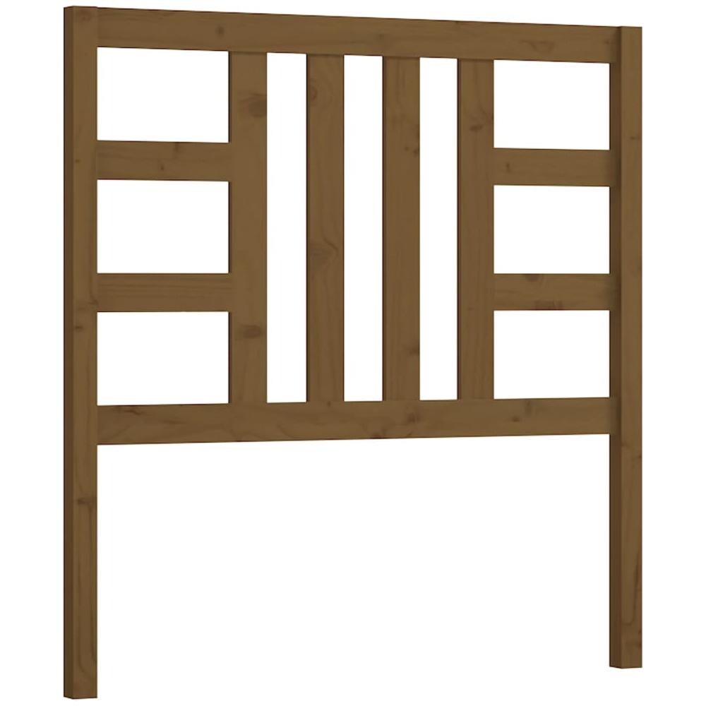 Testiera Per Letto Miele 96x4x100 Cm In Legno Massello Di Pino - Foto 2
