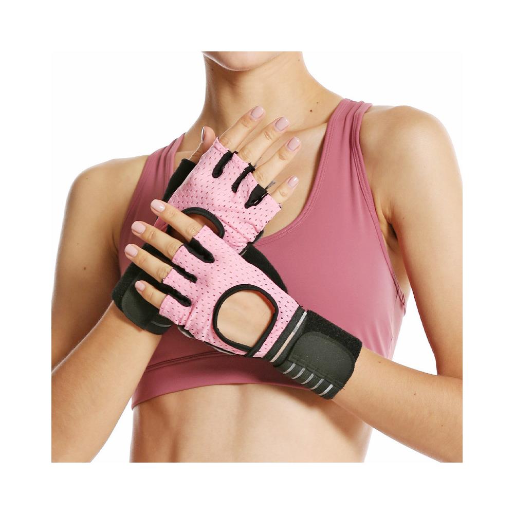 Guanti Da Allenamento Con Supporto Per Il Polso Pink M - Foto 1