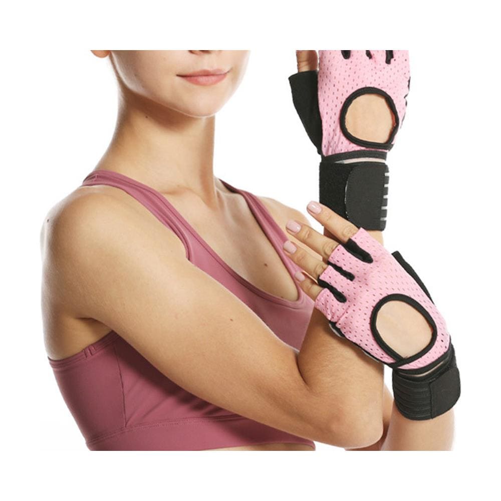 Guanti Da Allenamento Con Supporto Per Il Polso Pink M - Foto 2