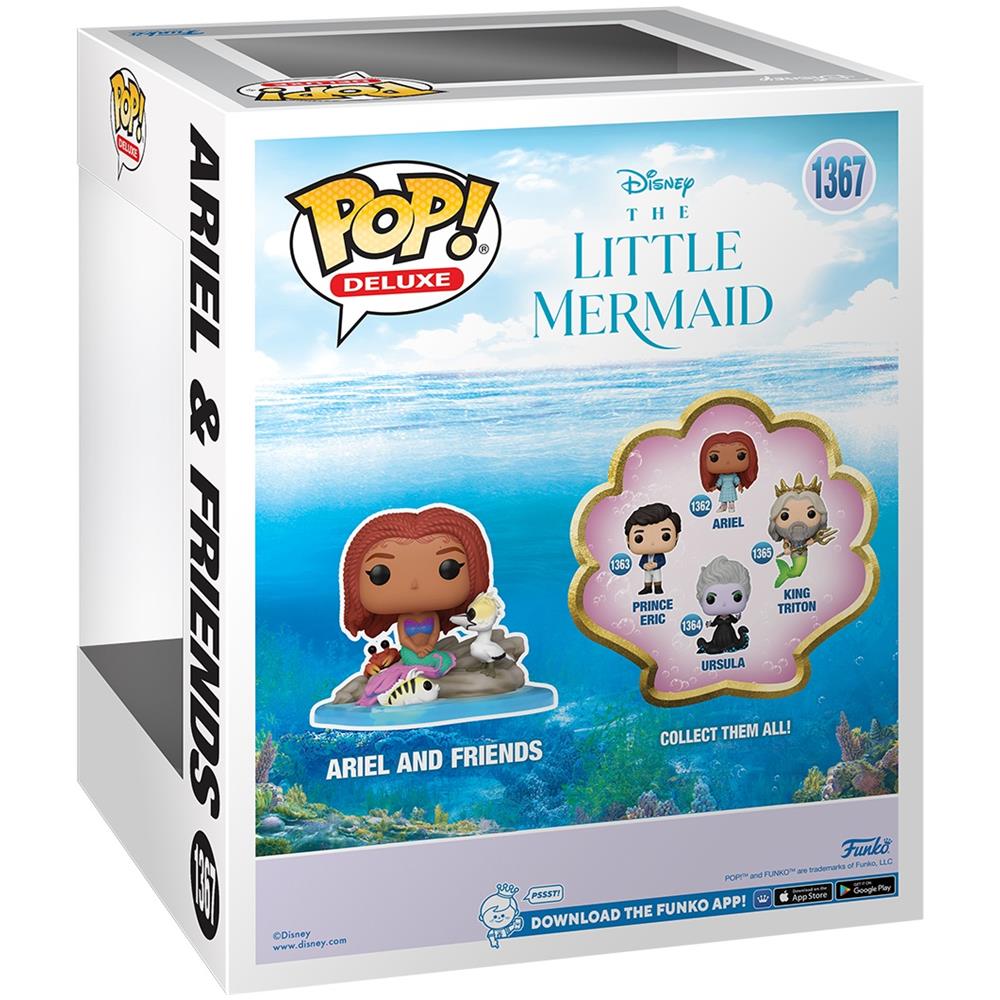 Deluxe Pop! The Little Mermaid - Live Action- Vinyl Figure Ariel & Friends - Foto 3