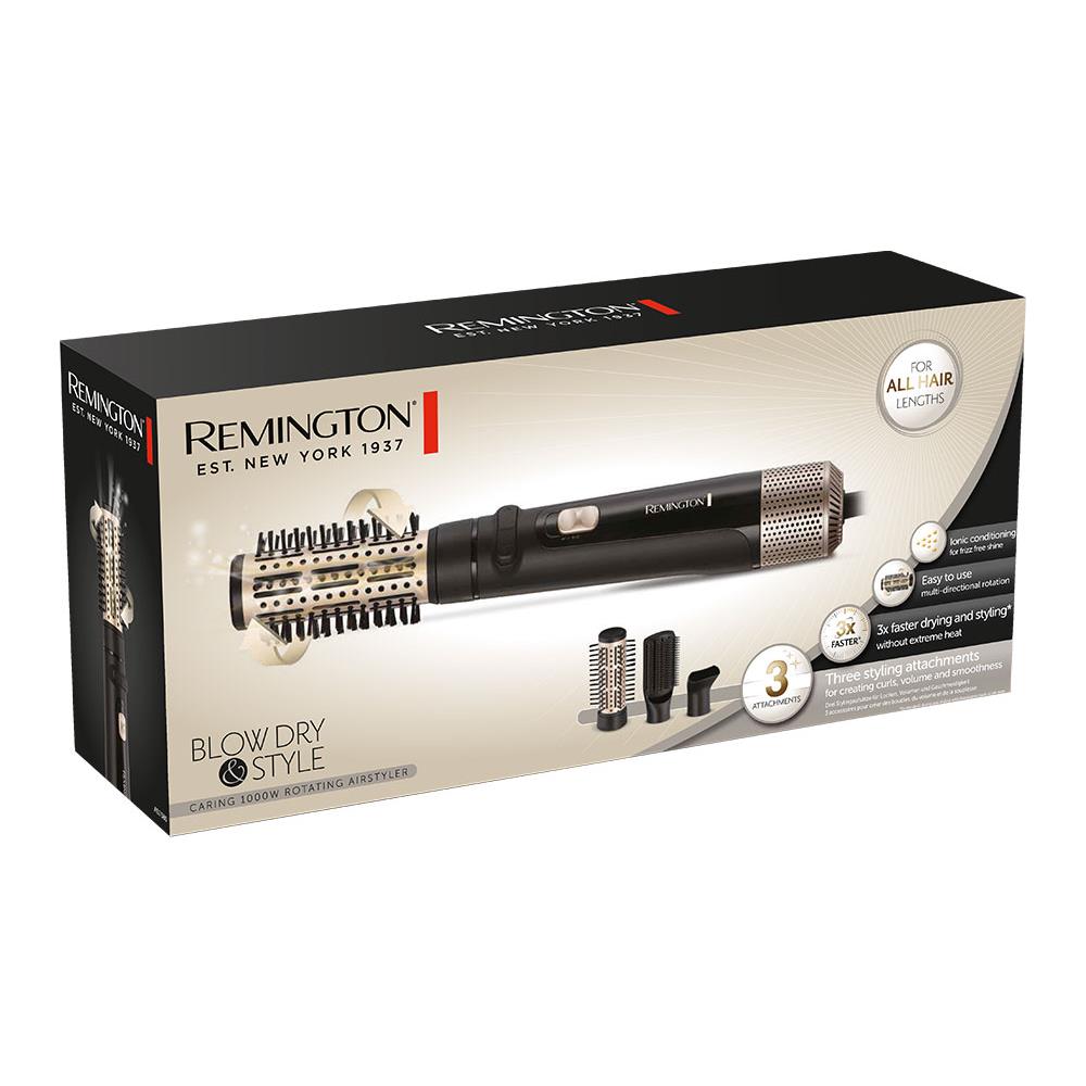 Spazzola ad Aria Blow Dry e Style Caring Potenza 1000 Watt Generatore di Ioni Colore Nero / Champagne - Foto 6