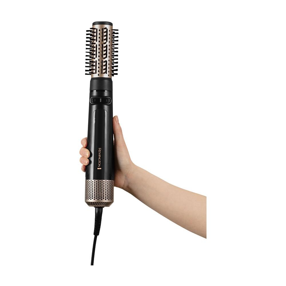 Spazzola ad Aria Blow Dry e Style Caring Potenza 1000 Watt Generatore di Ioni Colore Nero / Champagne - Foto 2