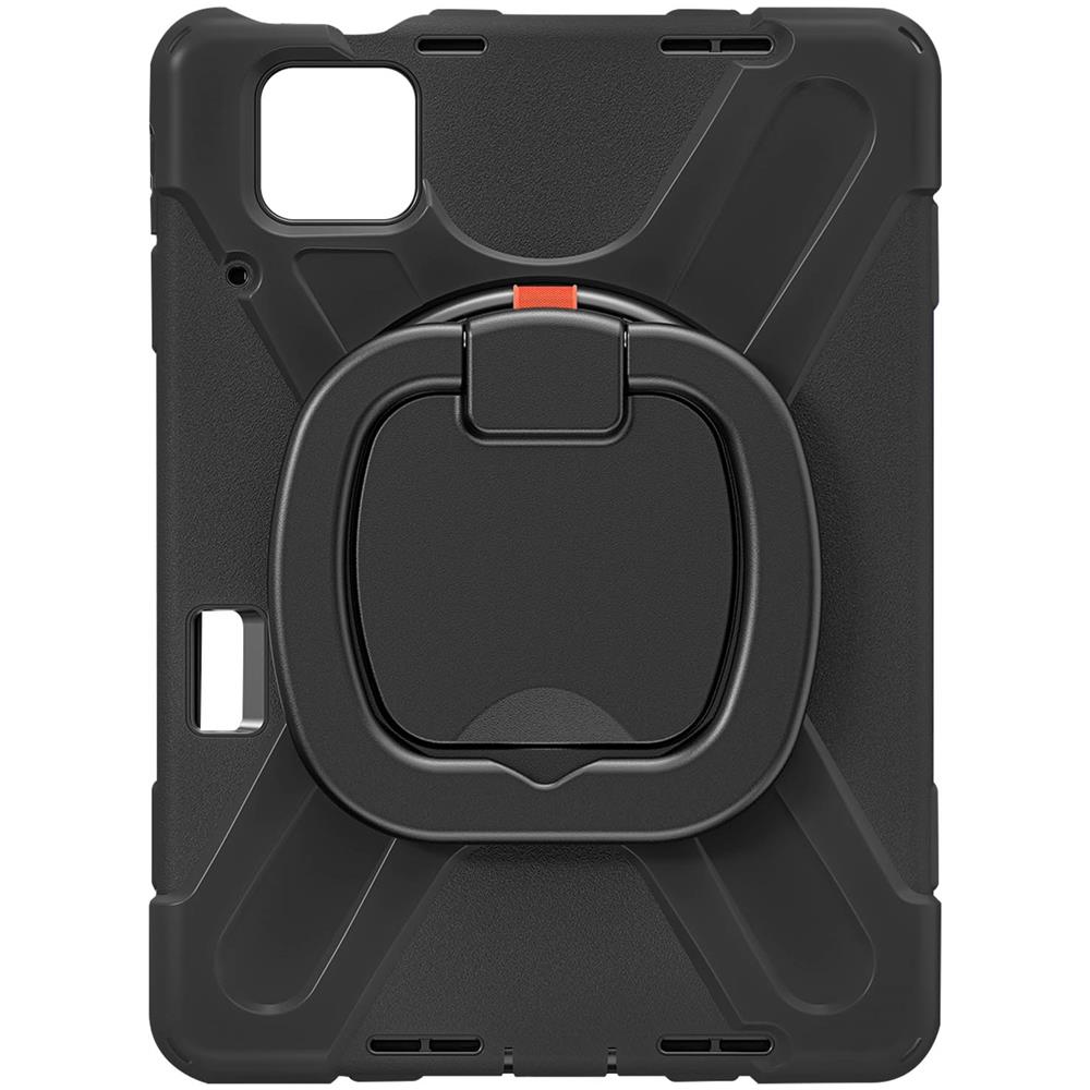 Cover Per Xiaomi Pad 6 Antishock Bi-materia Manico Ruotabile Supporto Nera - Foto 1