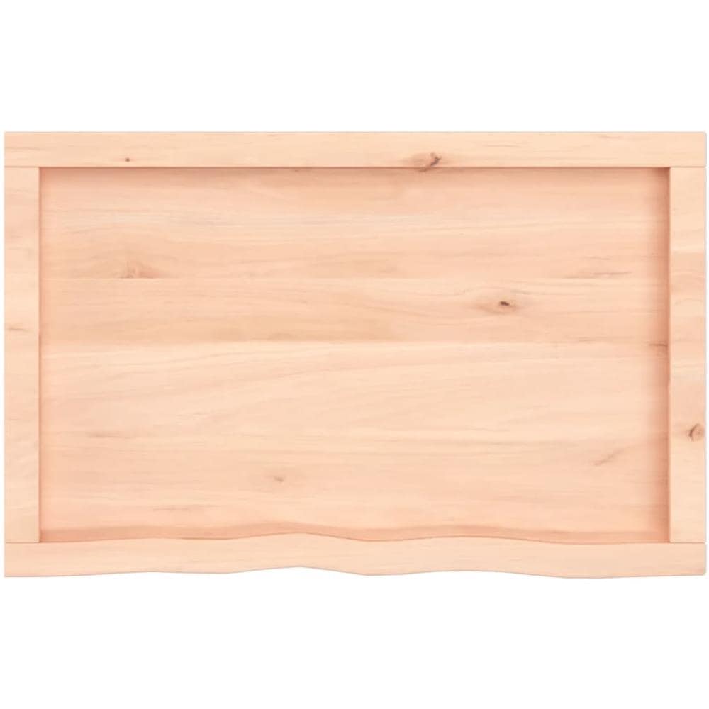 Ripiano a Parete 80x50x (2-6) cm Massello Rovere Non Trattato - Foto 6