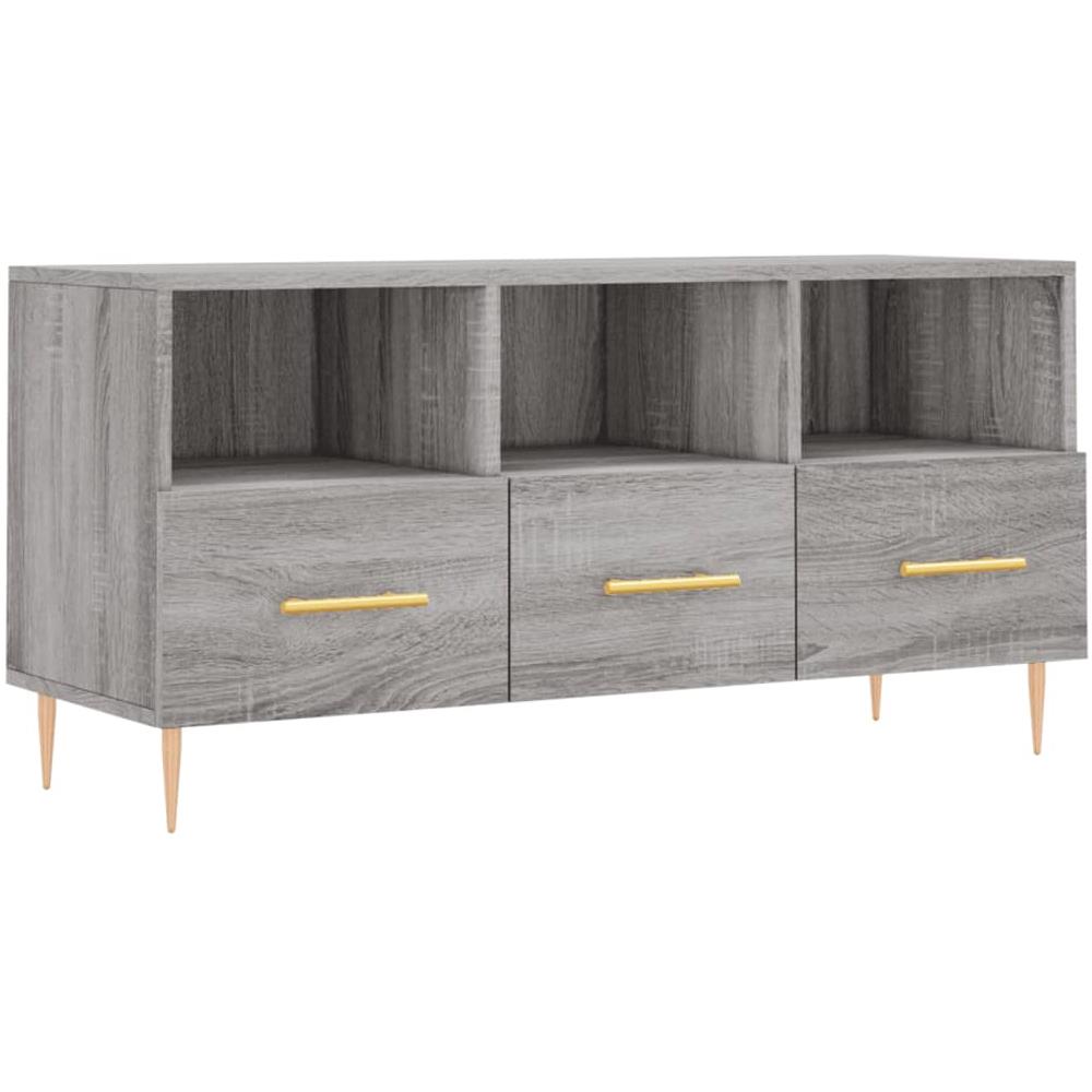 Mobile Tv Grigio Sonoma 102x36x50 Cm In Legno Multistrato - Foto 2
