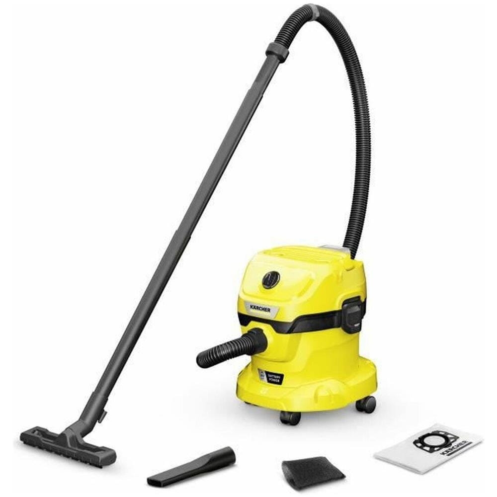 WD 2-18 12 L Aspiratore a cilindro Secco e bagnato 225 W Sacchetto per la polvere Colore Nero Giallo - Foto 1