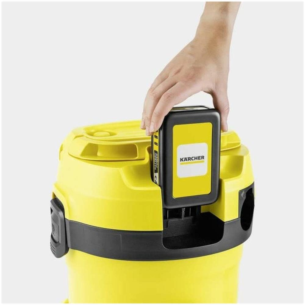 WD 2-18 12 L Aspiratore a cilindro Secco e bagnato 225 W Sacchetto per la polvere Colore Nero Giallo - Foto 2