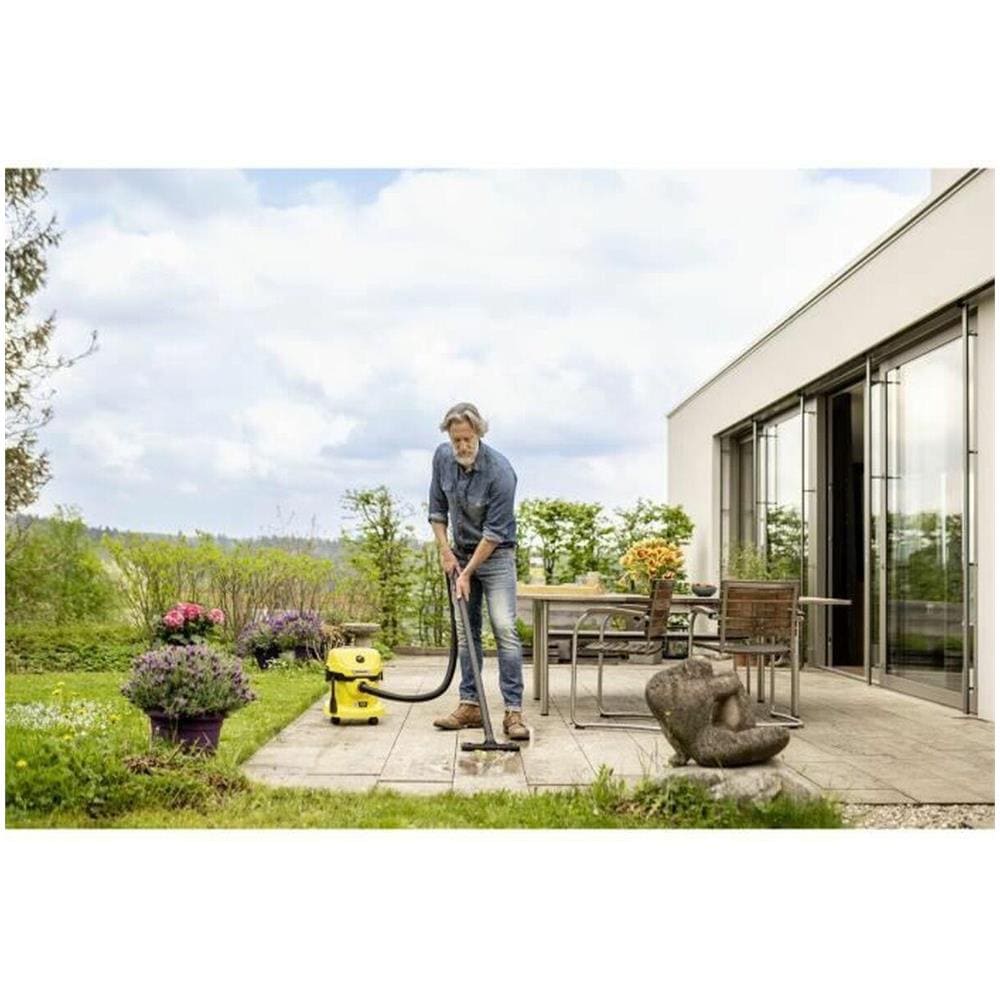 WD 2-18 12 L Aspiratore a cilindro Secco e bagnato 225 W Sacchetto per la polvere Colore Nero Giallo - Foto 6