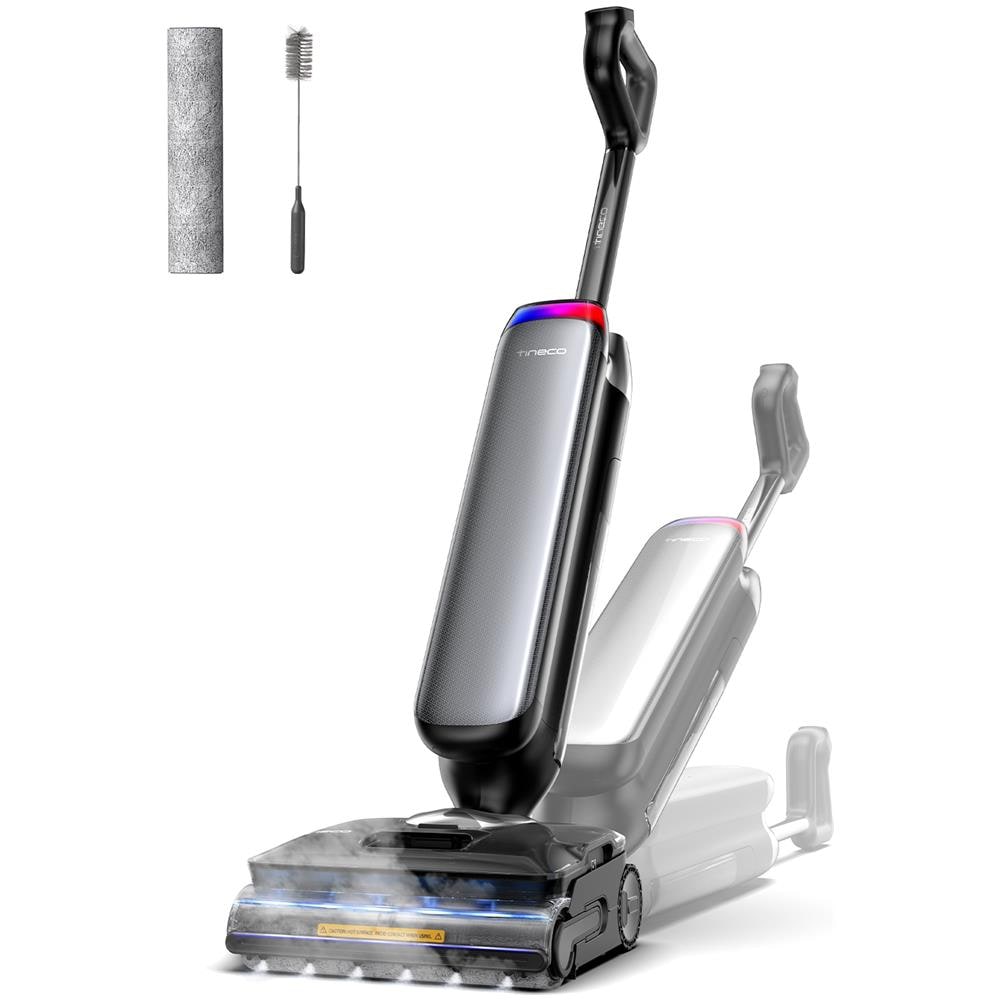 Floor One S9 Artist Steam Pro Aspirapolvere verticale Batteria Secco e bagnato Senza sacchetto Nero, Argento - Foto 2