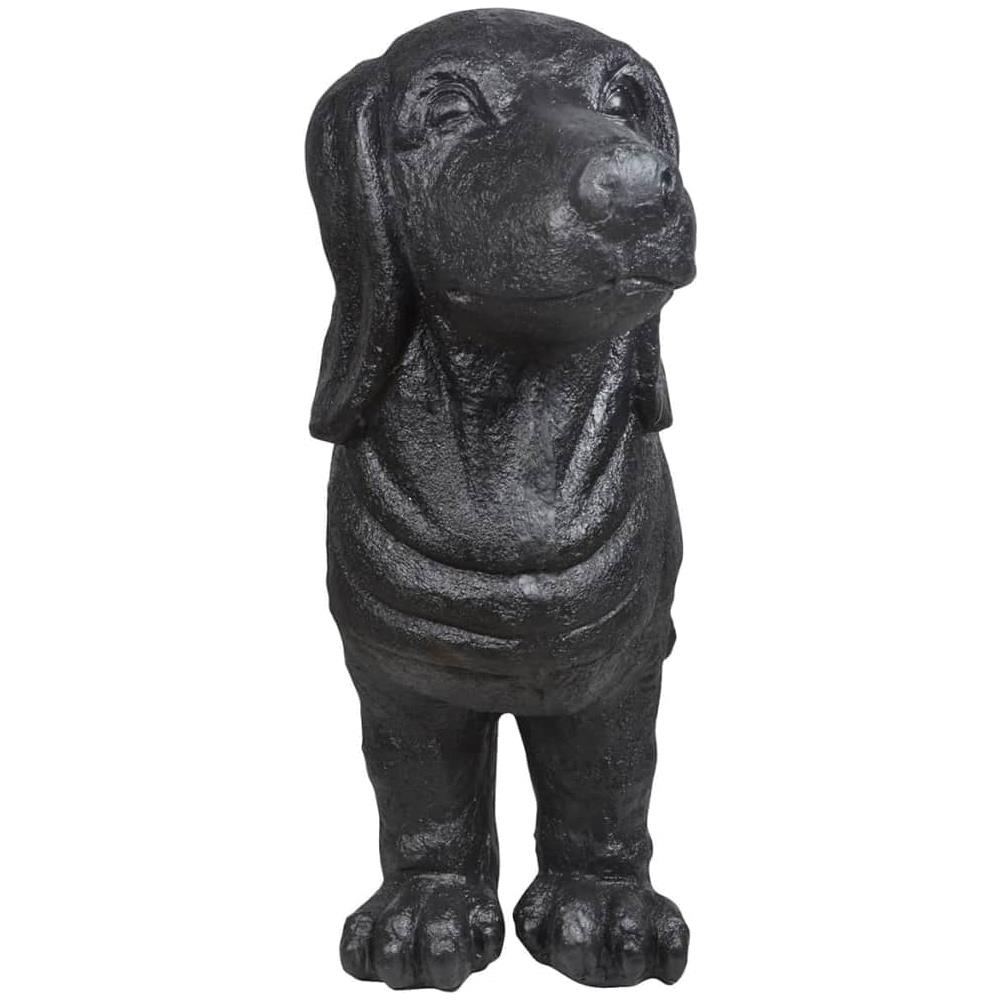 Esschert Design Panca Da Giardino In Pietra Cane Bassotto Nera