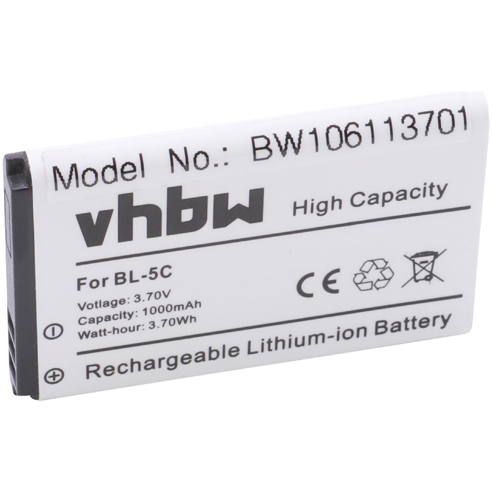 Batteria Li-ion 1000mah (3.7v) Per Cellulare, Smartphone, Telefono Swisstone Bbm 300, Bbm 320, bbm 400, bbm 610, Bbm 615, Bbm 625 Come Ak-c150 - Foto 1