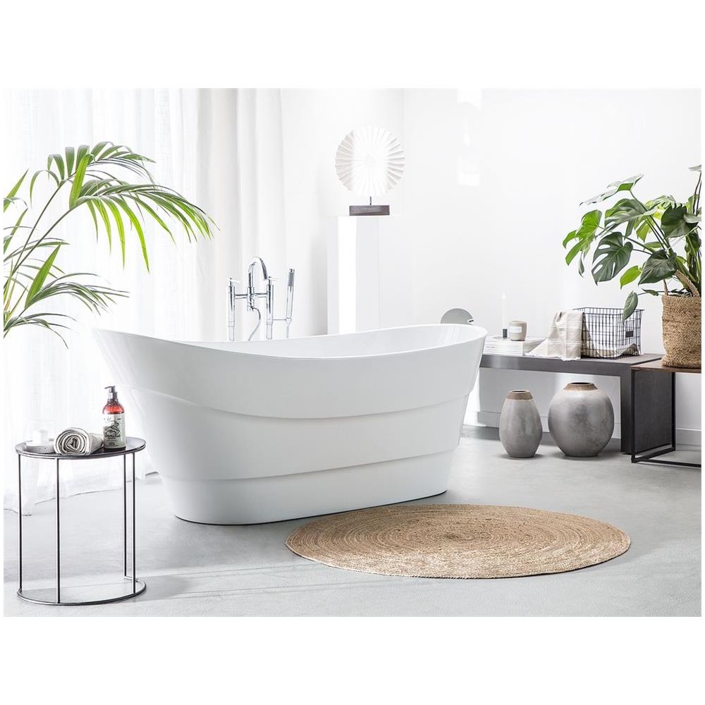 Vasca Da Bagno Freestanding Ovale Bianca Buenavista - Foto 1