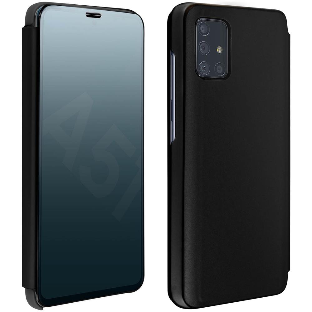 Custodia Samsung Galaxy A51 Sportellino A Specchio Supporto Video Nero - Foto 1