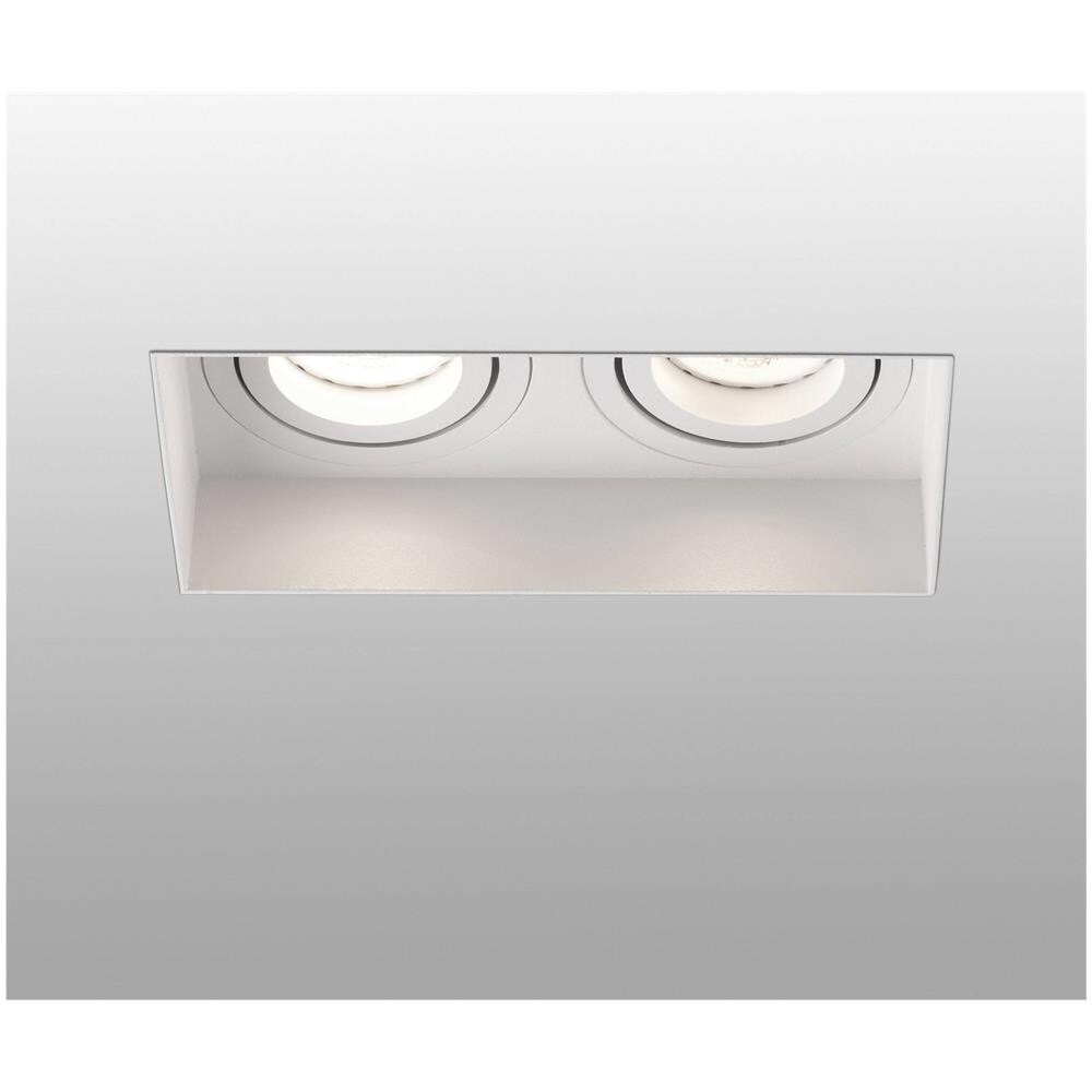Faretto Da Incasso Quadrato Inclinabile Bianco Trimless, Gu10 - Foto 1