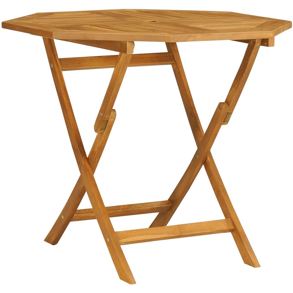 Set da Pranzo da Giardino 5 pz in Legno Massello di Teak - Foto 2