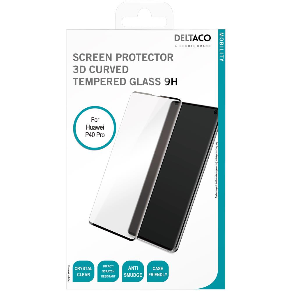 Pellicola Salvaschermo Deltaco Per Huawei P40 Pro, Vetro 2.5d, Schermo Intero - Foto 8