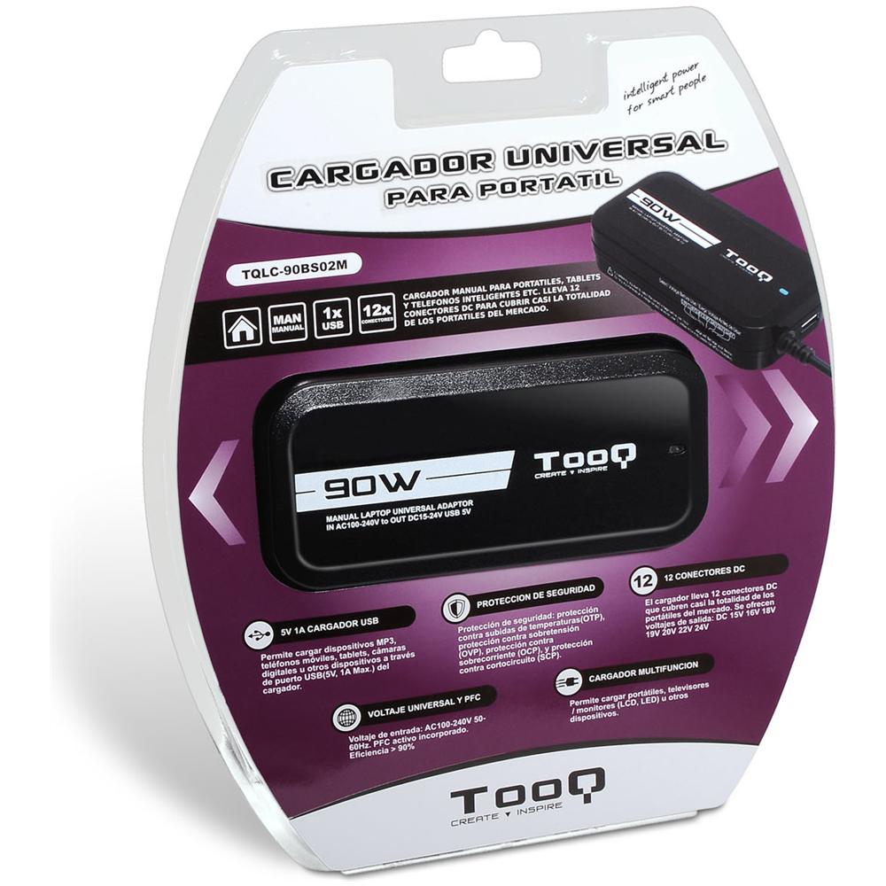 TQLC-90BS02M, Interno, Videocamera, Fotocamera, MP3, Telefono cellulare, AC, Nero, Over current, Sovraccarico, Surriscaldamento, Cortocircuito, 100 - 240 - Foto 1