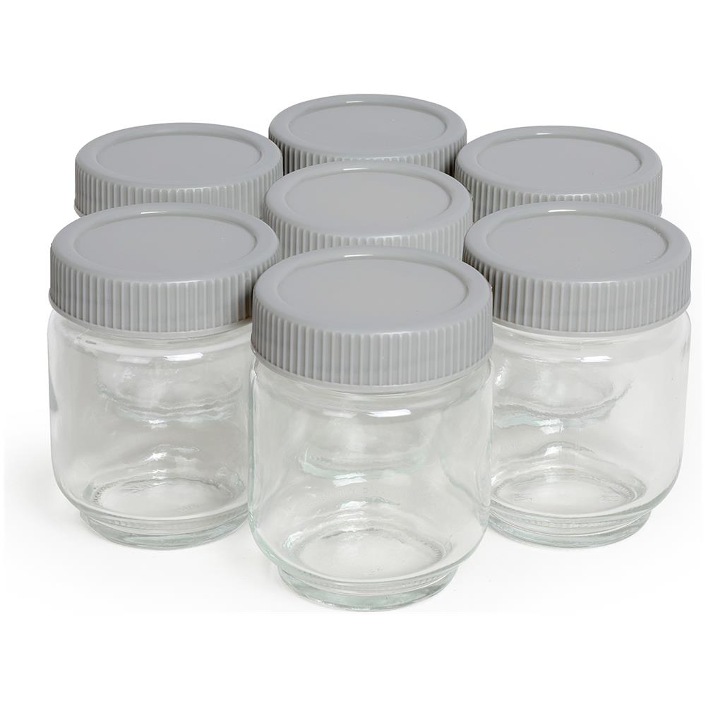 Set 7 Vasetti Yogurtiera DOP180 1.2 L Colore Trasparente - Foto 1