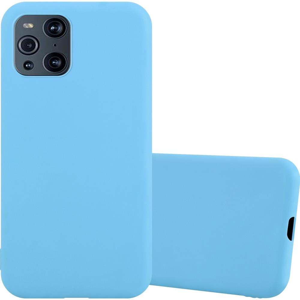 Custodia Compatibile Con Oppo Find X3 Pro In Candy Blu - Coperchio Protettivo In Silicone Tpu Flessibile - Foto 1