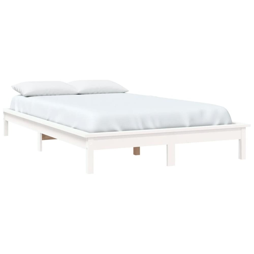 Giroletto Bianco 150x200 cm in Legno Massello di Pino King Size - Foto 8