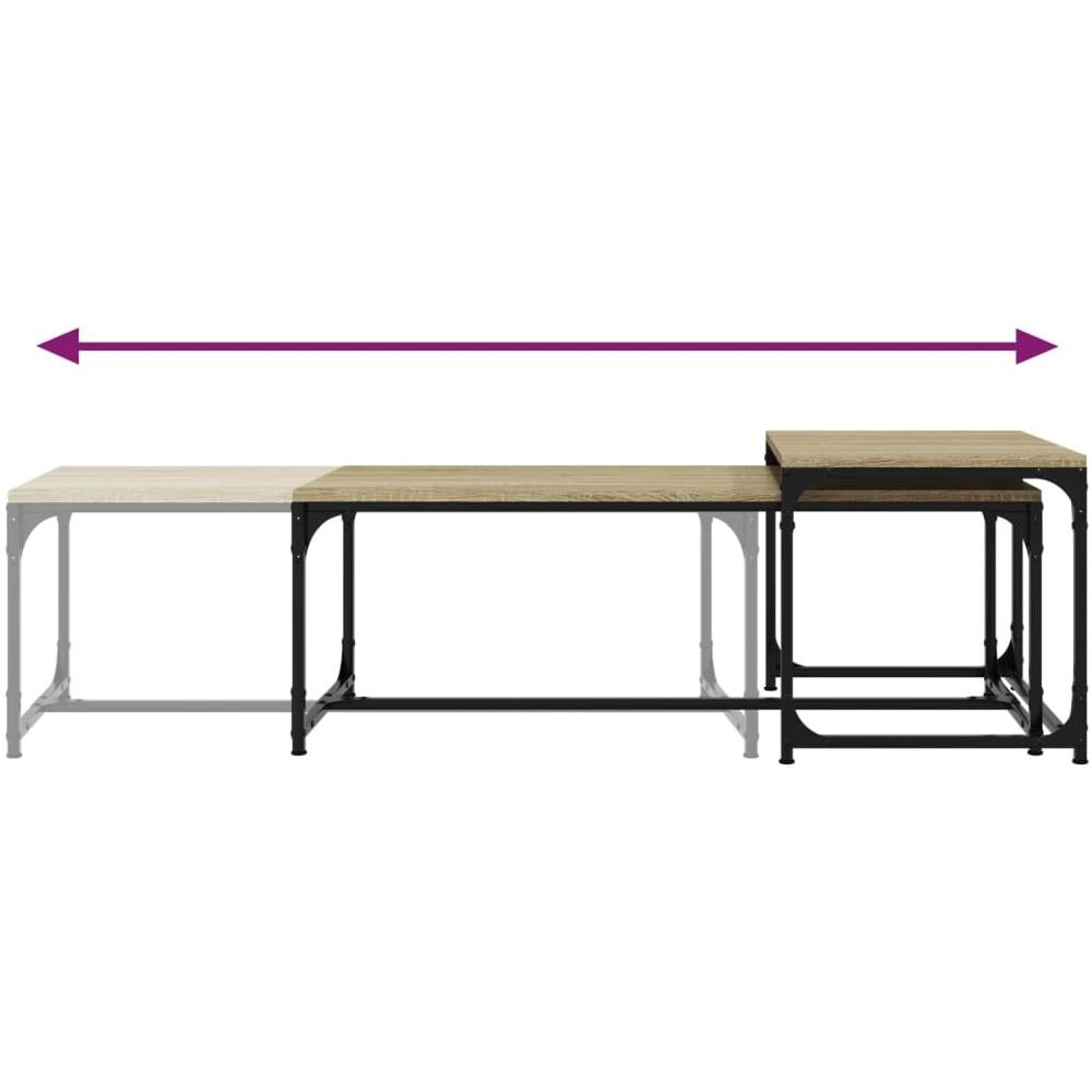 Tavolini Da Salotto 2 Pz Rovere Sonoma In Legno Multistrato - Foto 1