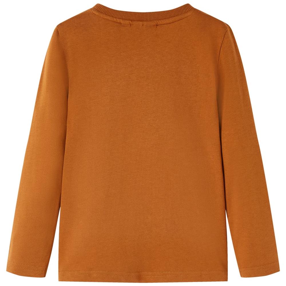 Maglietta Da Bambino A Maniche Lunghe Con Stampa Dinosauro Cognac 116 - Foto 2