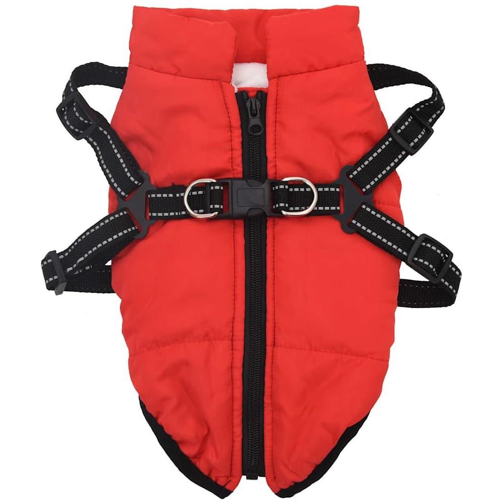 Cappotto Cani Imbracatura Impermeabile Riflettente Rosso L36 - Foto 2