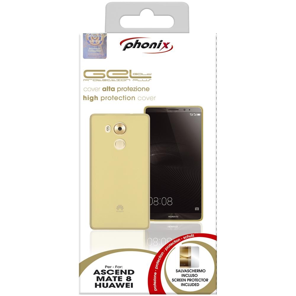 Cover gel protection+ gold huawei ascend mate 8 - Foto 3