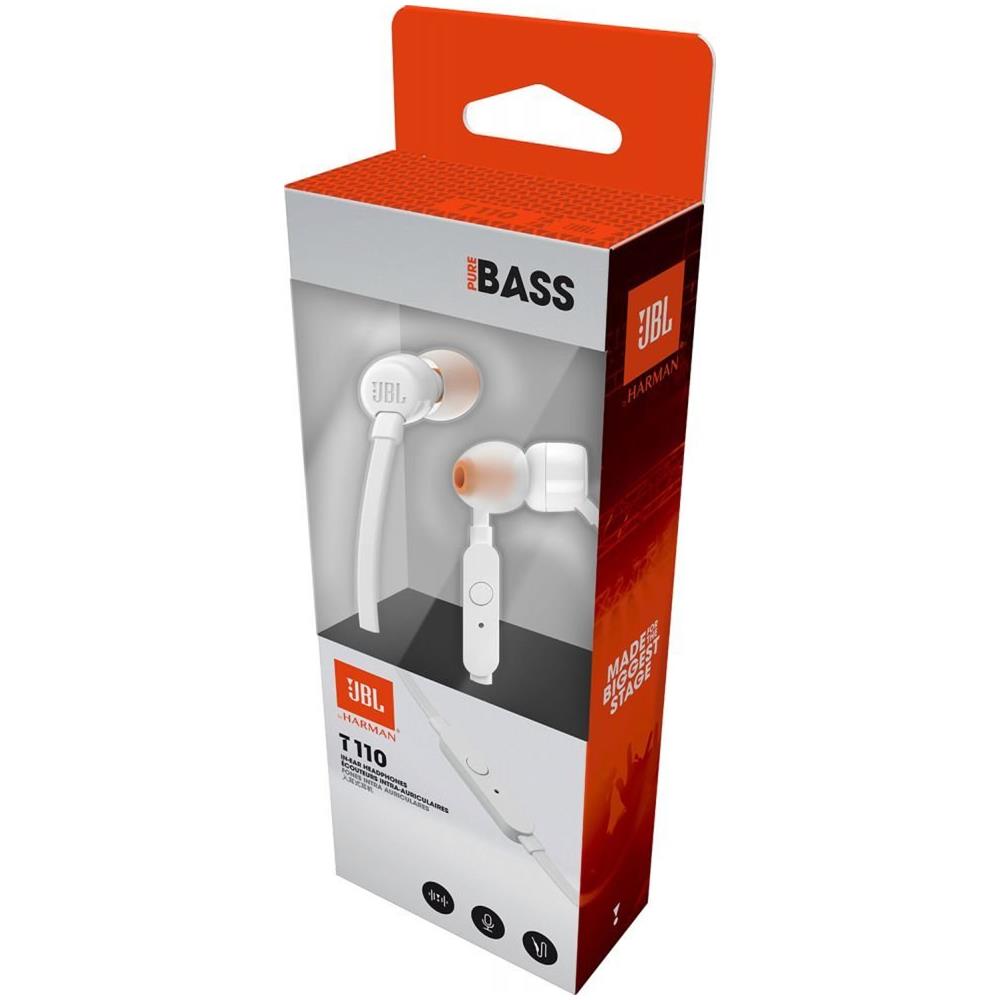 Auricolari In-Ear T110 WHITE con Microfono colore Bianco - Foto 3