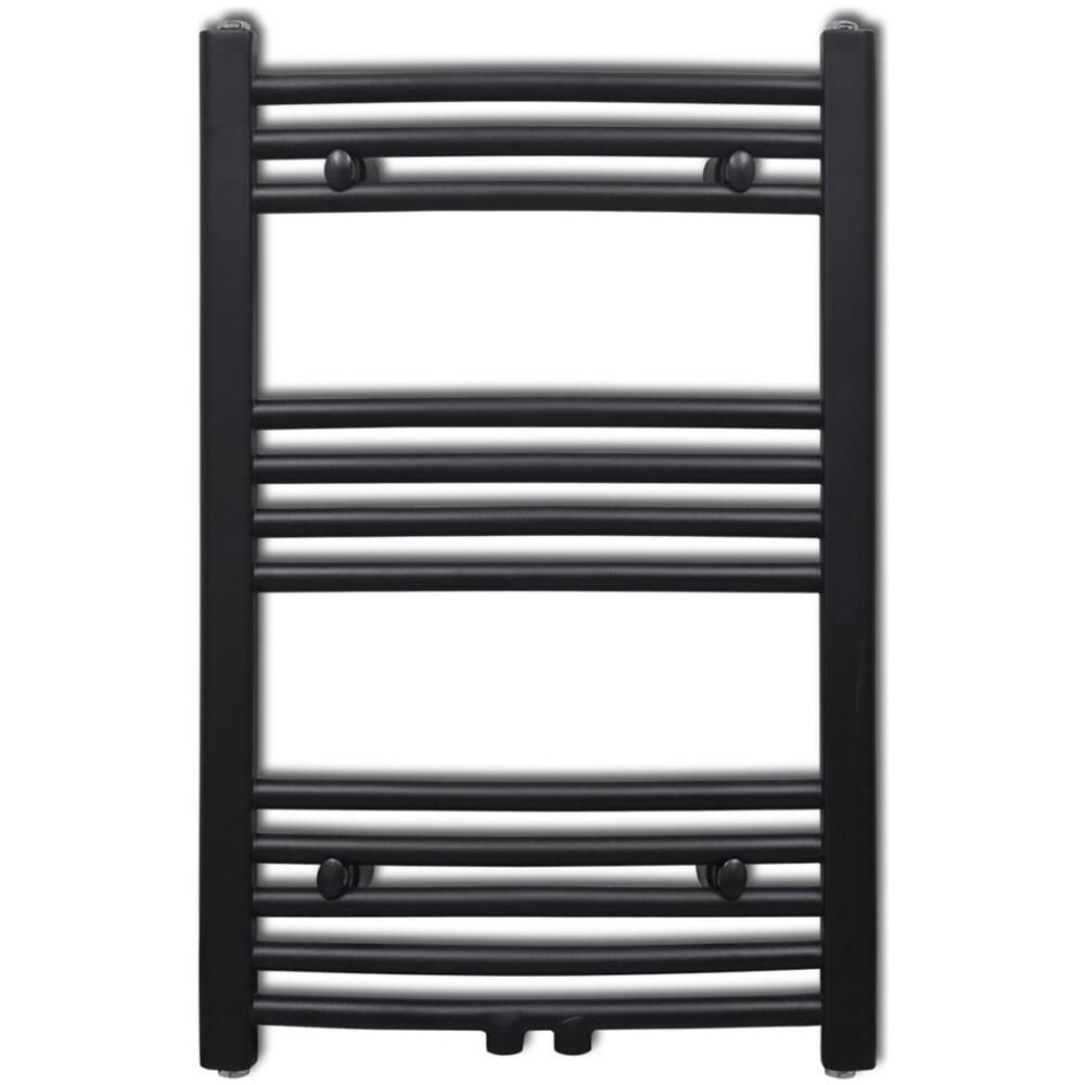 Radiatore Centrale Portasciugamano Curvo Nero 500 x 764 mm - Foto 2