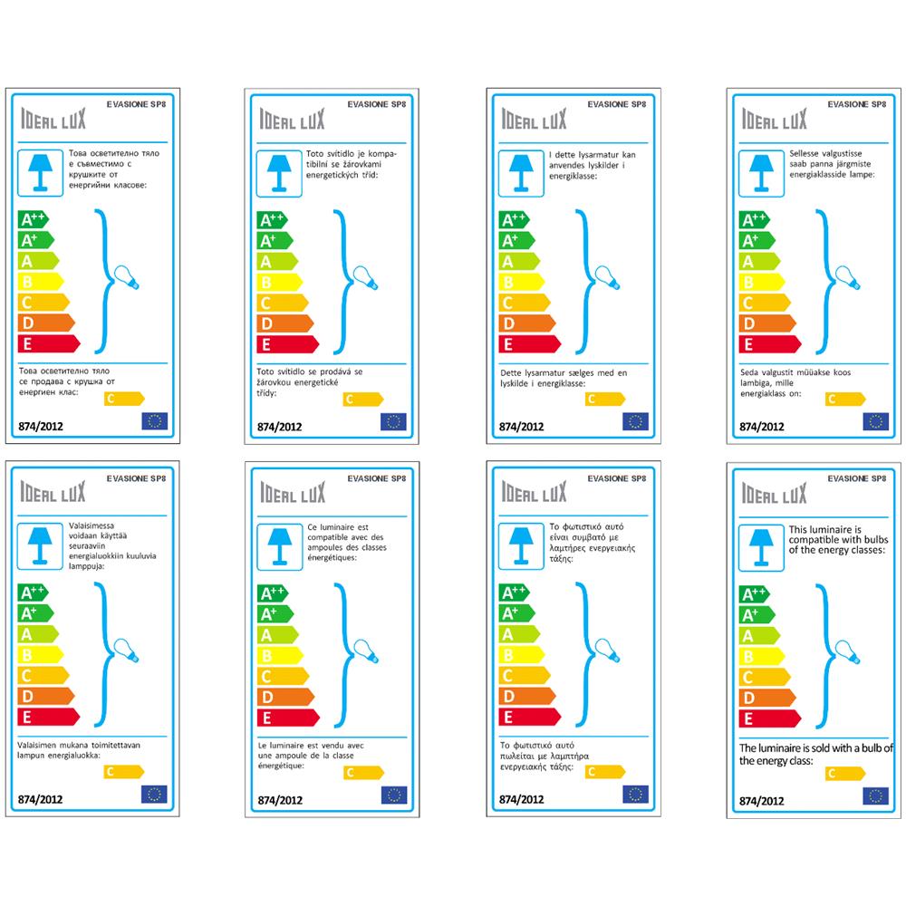 Lampada A Sospensione 3 X 40w E14 Ideal Lux Cromo - Foto 3
