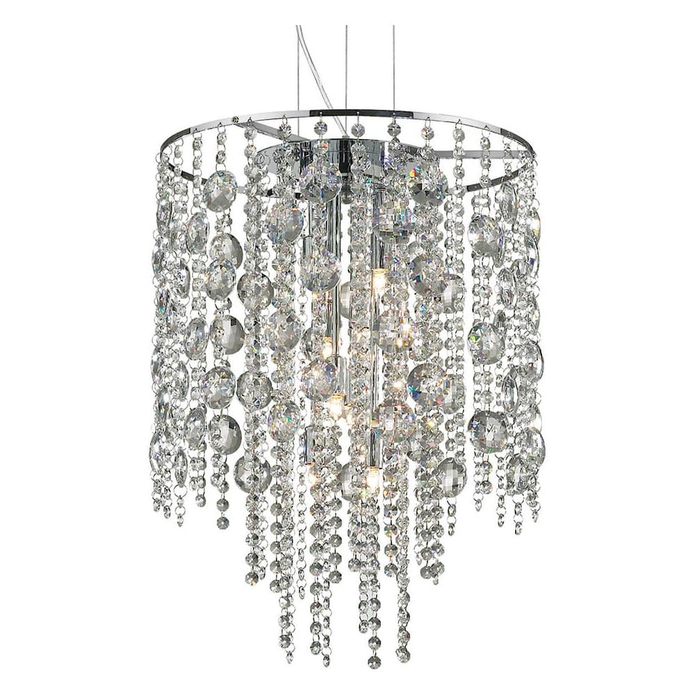 Lampada A Sospensione 3 X 40w E14 Ideal Lux Cromo - Foto 1