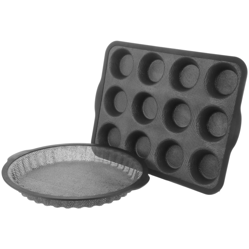 Set 2 Stampi Da Forno In Fibra Di Vetro E Silicone Trasparente - Foto 1