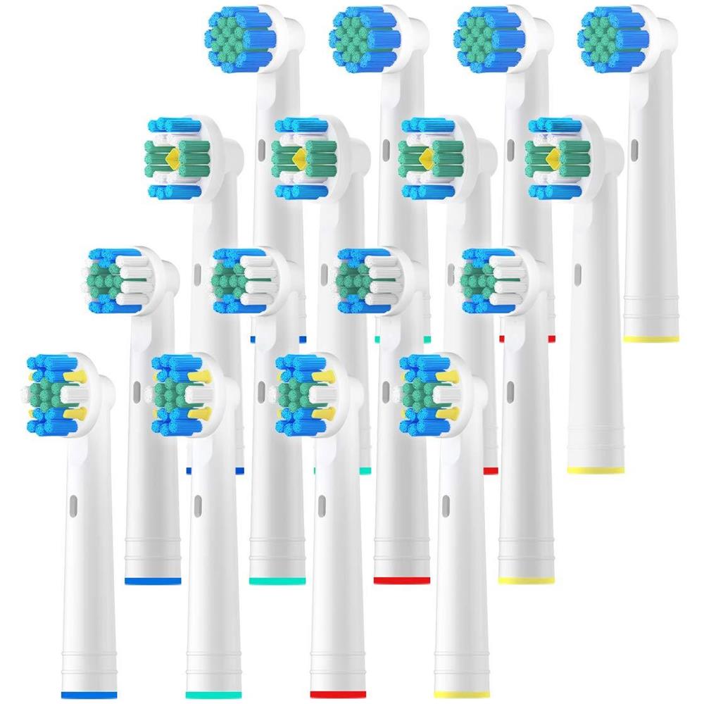 Ricambio Testine Per Oral B Capi 16pcs Spazzolino Compatibile Con Oral B Funziona Con Filo Di Seta Sensibile Di Precisione Whitening - Foto 1