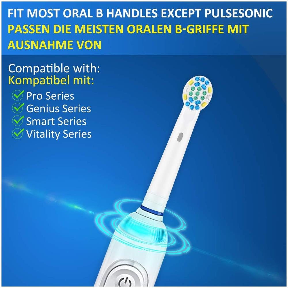 Ricambio Testine Per Oral B Capi 16pcs Spazzolino Compatibile Con Oral B Funziona Con Filo Di Seta Sensibile Di Precisione Whitening - Foto 2