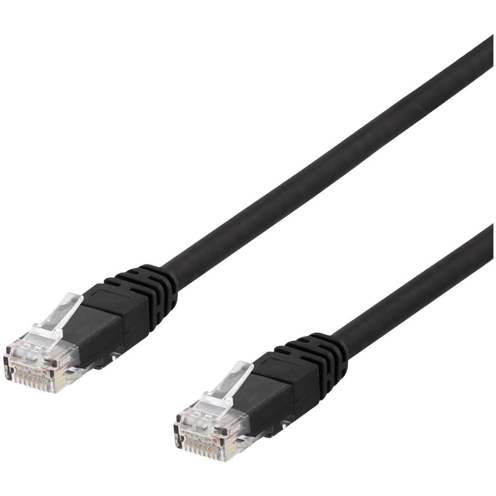 Cavo Patch U / Utp Cat6 1m, 250 Mhz, Resistente Ai Raggi Uv, Nero - Foto 2