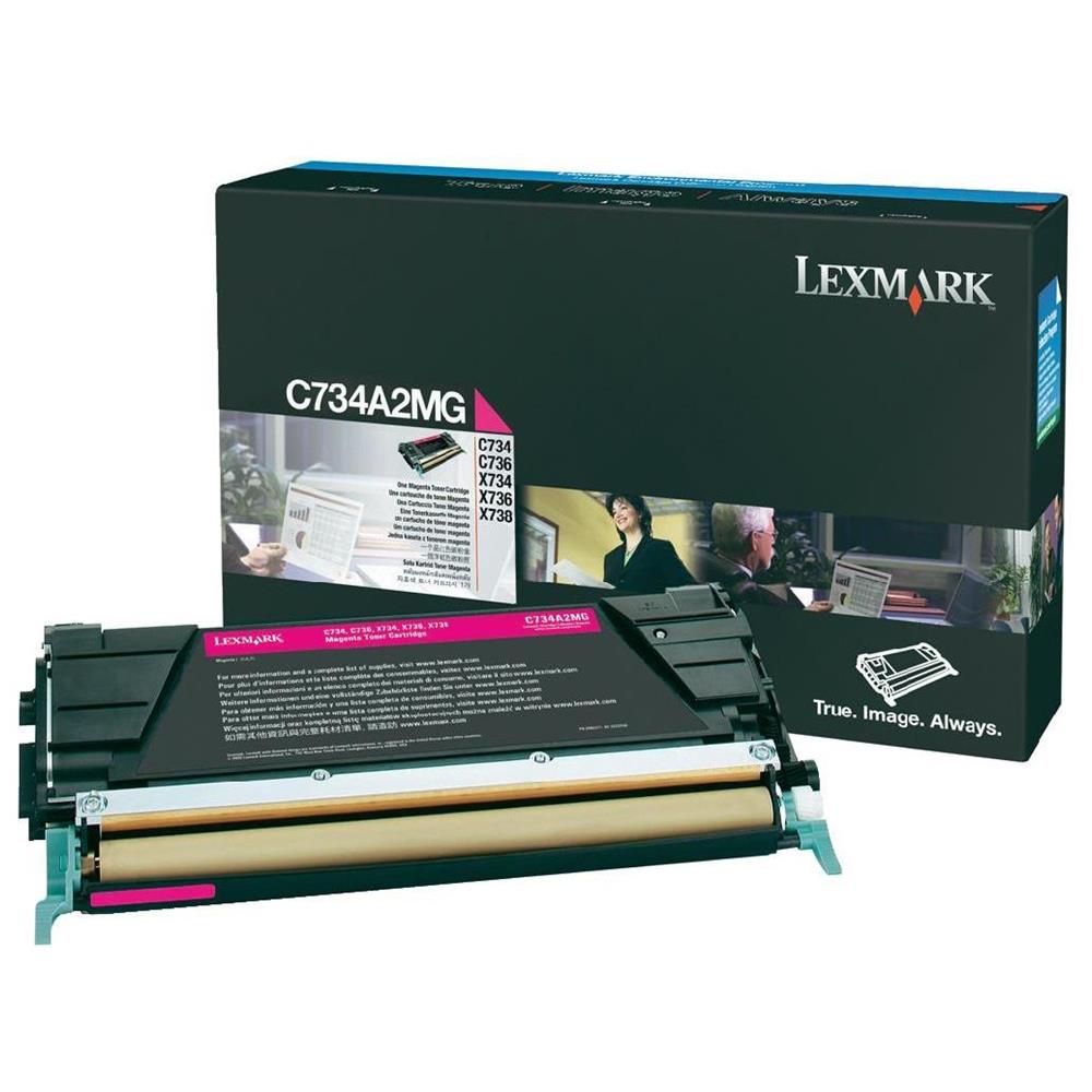 0C734A2MG Toner Originale Magenta per C734 / C736 Capacità 6000 Pagine - Foto 2