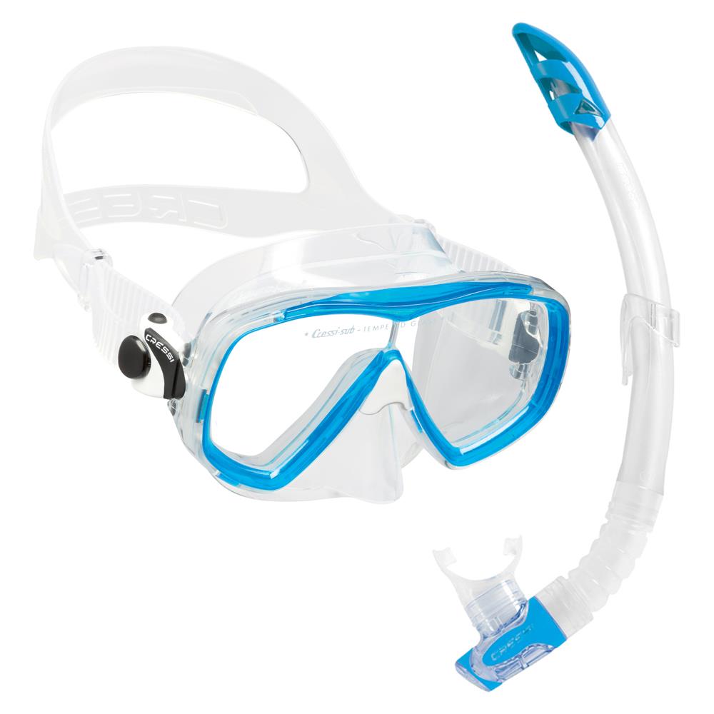 Kit Snorkeling Estrella E Gamma Trasparente Trasparente / blu - Foto 1