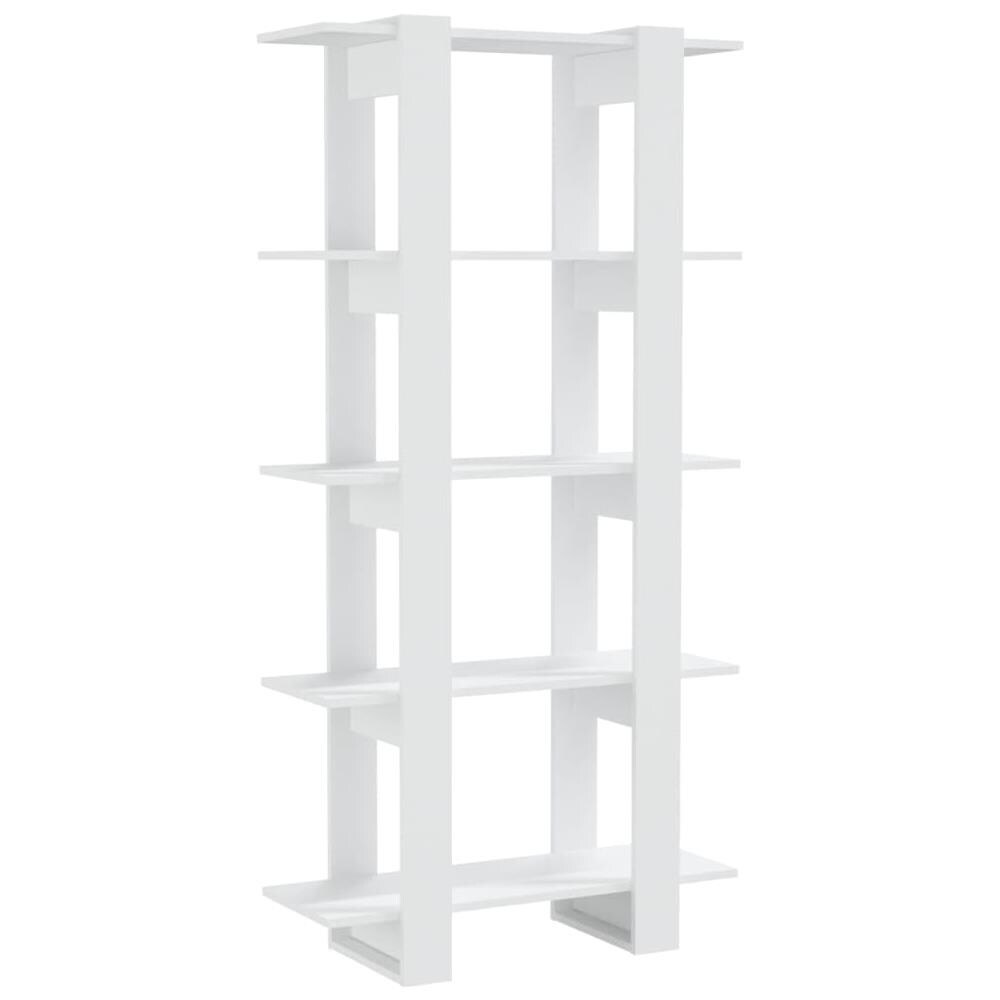 Libreria /Divisorio Bianco 80x30x160 cm in Legno Multistrato - Foto 2