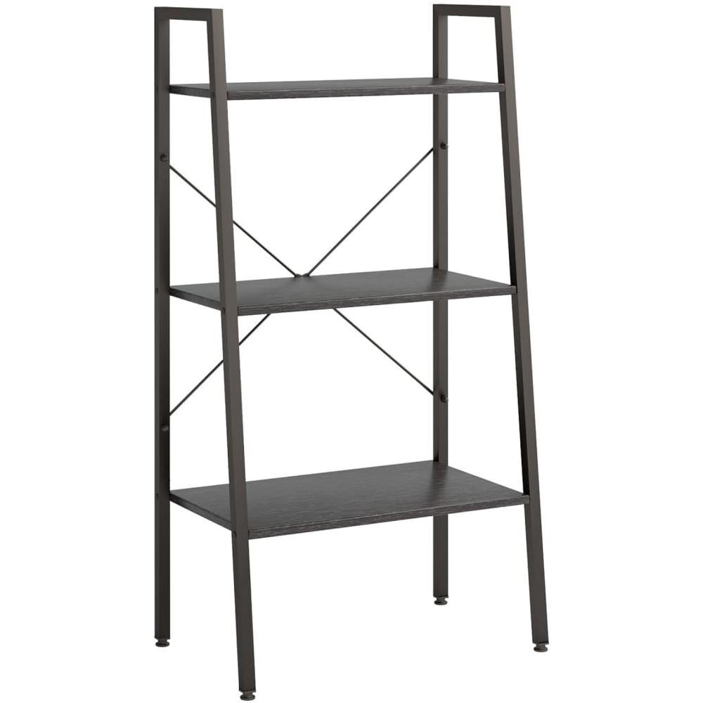 Scaffale Autoportante Con 3 Ripiani Nero 56x35x108 Cm - Foto 2