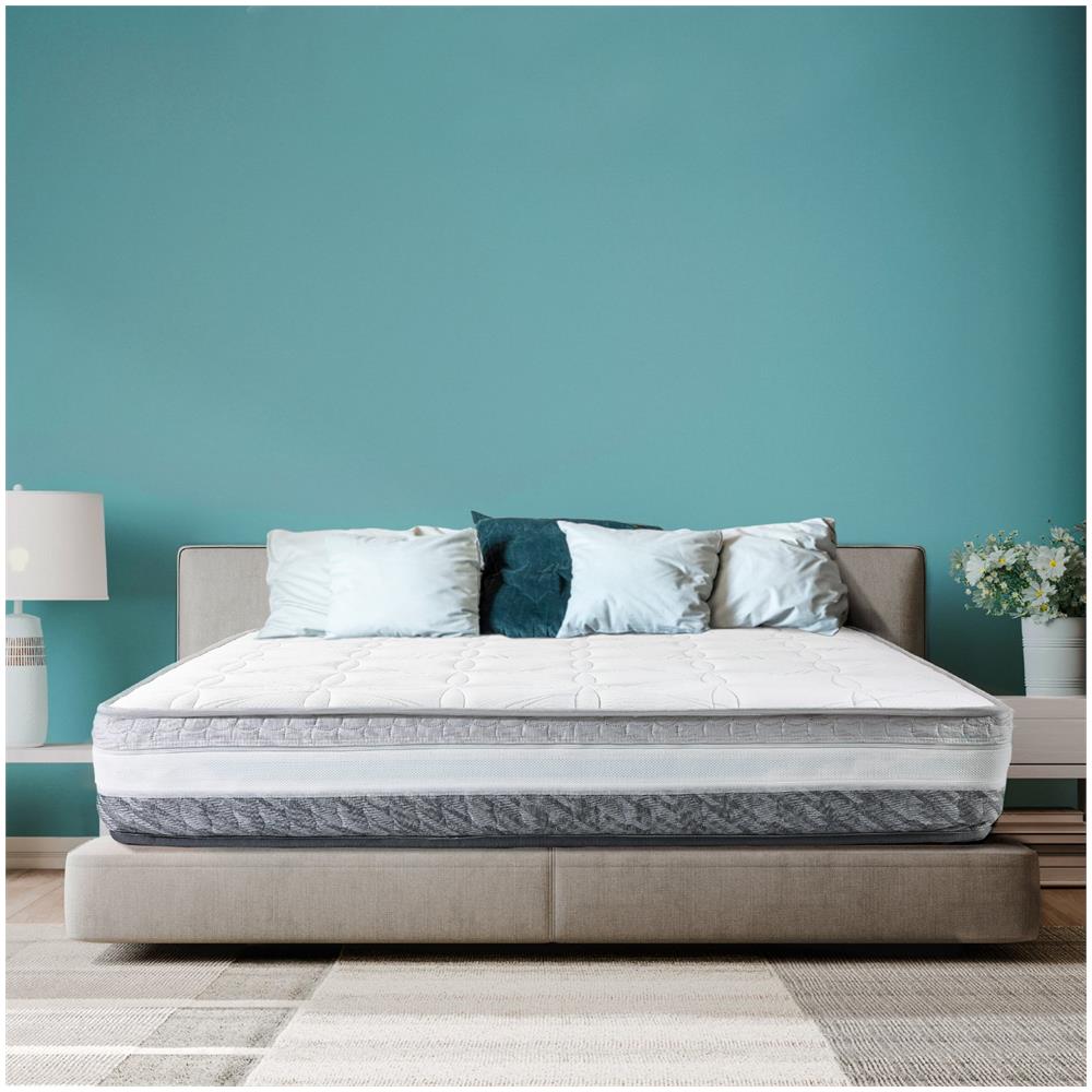 Materasso 140 X 190 Francese A Molle Insacchettate E Memory Foam 100% Made In Italy | 9 Zone Differenziate | 700 Molle | Altezza Reale 26 Cm | Ortopedico, Anallergico, Sfoderabile | - Foto 1