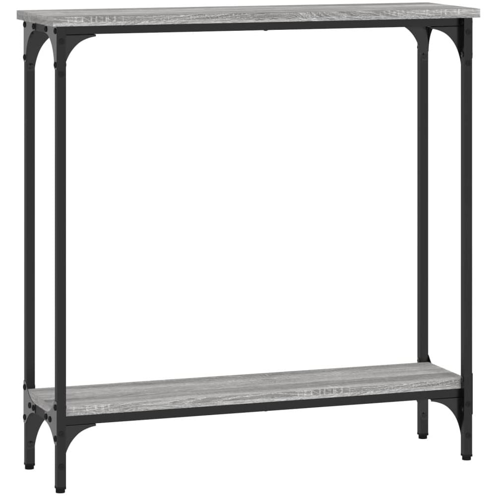 Tavolino Consolle Grigio Sonoma 75x22,5x75 Cm Legno Multistrato - Foto 2