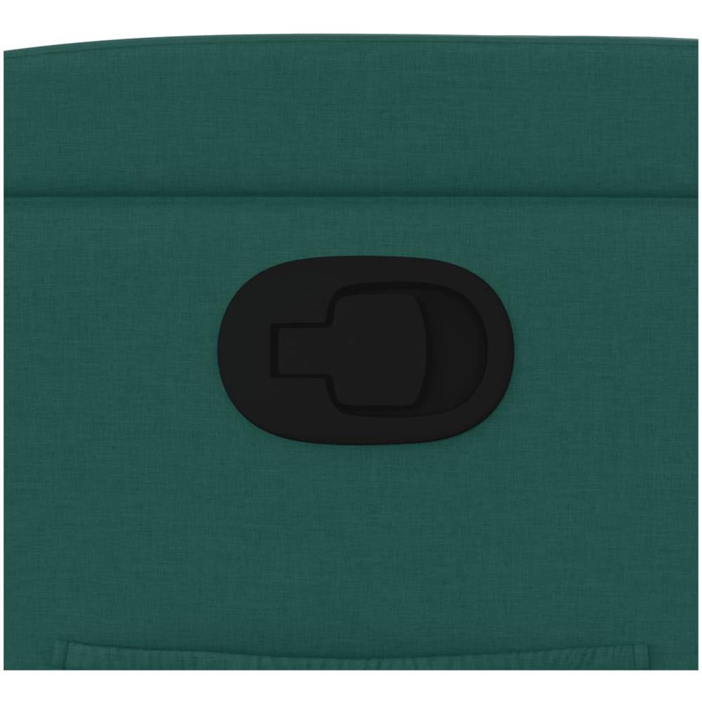 Poltrona Reclinabile In Tessuto Verde Scuro - Foto 9