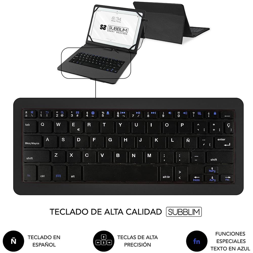 Tastiera Cablato SUB-KT1-USB001  (Layout Spagnolo) Colore Nero - Foto 4