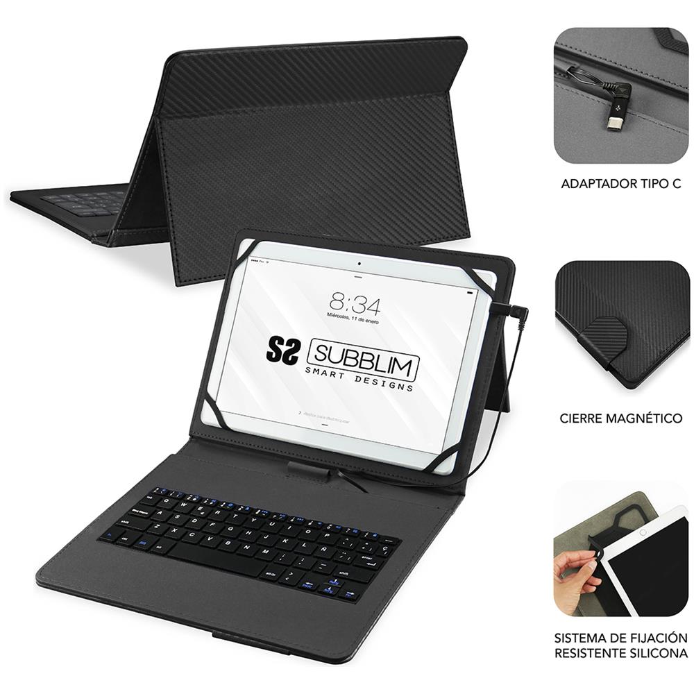 Tastiera Cablato SUB-KT1-USB001  (Layout Spagnolo) Colore Nero - Foto 2